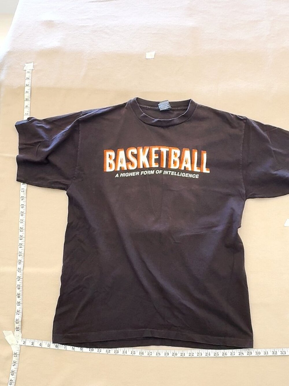 Big Ball Sports Basketball Alien Graphic T-Shirt Black Size XL Heavyweight